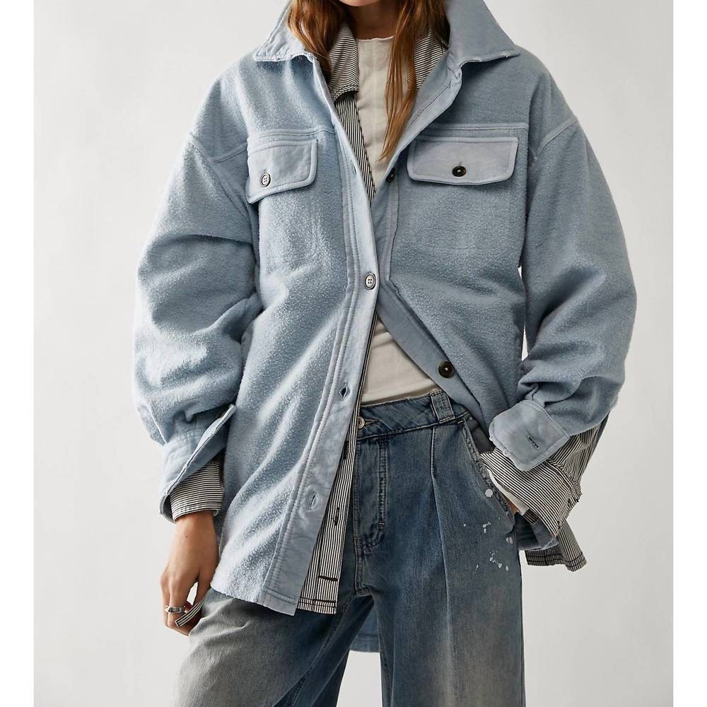NEW FREE PEOPLE ruby jacket in sky